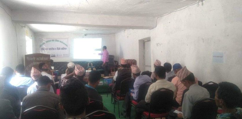 हिमालिमा विधालय स्वास्थ्य  तथा पोषण  कार्यक्रम सम्बन्धि तालिम सञ्चालन