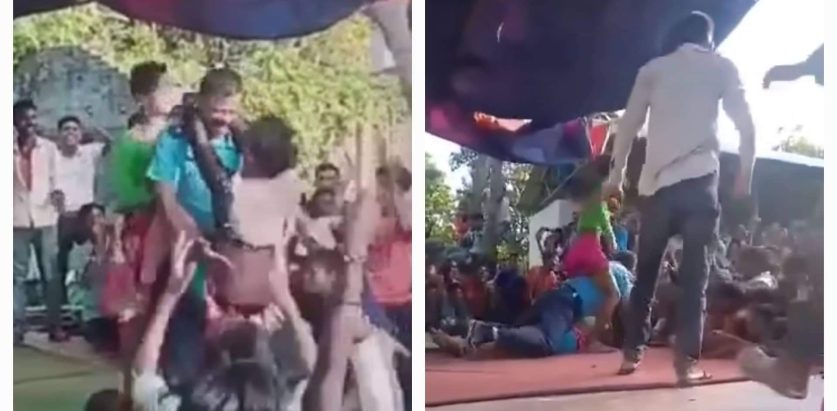 प्रहरी पाेशाकमै राैतहटमा अश्लिल नृत्य गरेका सई कार्वाहीमा परे