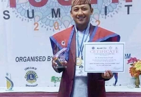 एसियन अन्तर्राष्ट्रिय  यूवा पुरस्कार  2022 बाट भए बटाला सम्मानित