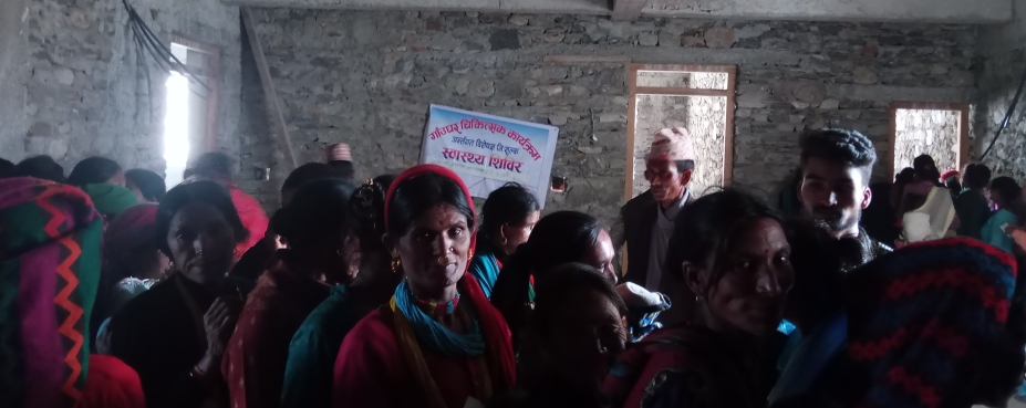 जिल्ला अस्पताल बाजुराको टिमद्वारा जगन्नाथ  गाउपालिकामा ४३८  बिरामीको उपचार