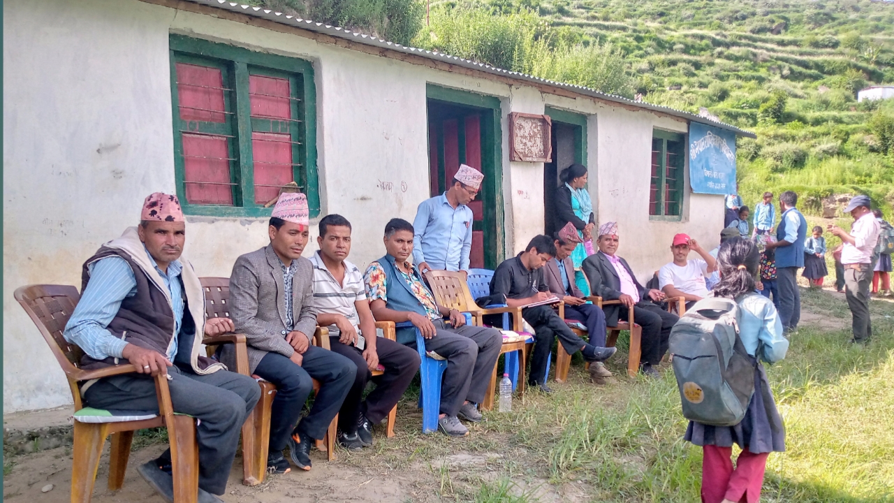 सामाजिक विकास संयोजक भण्डारीको नेतृत्वमा बिधालय, स्वास्थ क्षेत्रमा अनुगमन