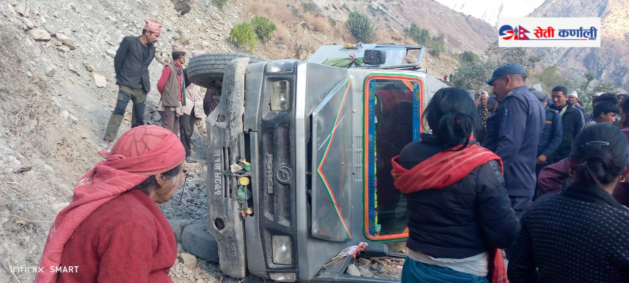 बाजुराको धुलाचौरमा जिप दुर्घटना एक जना गम्भीर घाइते