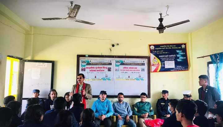 नेपालगन्ज विद्यार्थीलाई लागुऔषध दुर्व्यशन विरुद्ध सचेतना कार्यक्रम