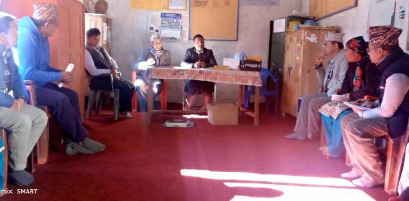 हिमालीमा बिधालय स्वास्थ तथा पोषण कार्यक्रमको संयुक अनुगमन