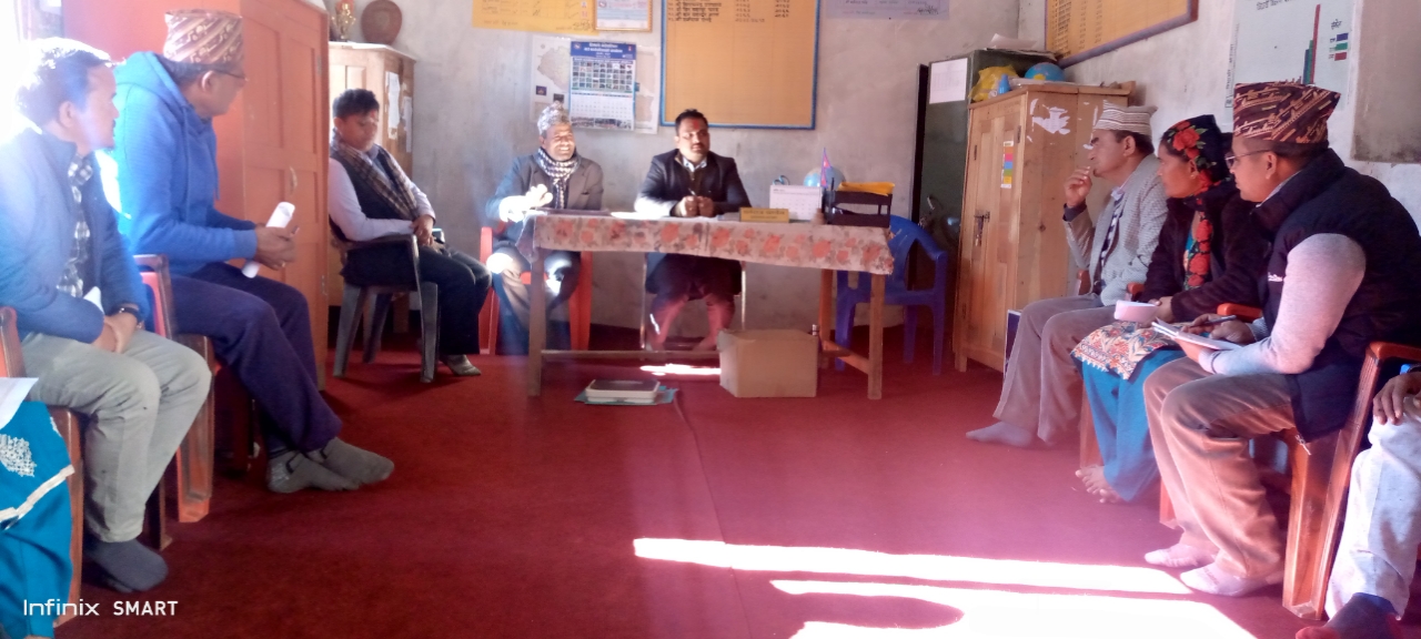 हिमालीमा बिधालय स्वास्थ तथा पोषण कार्यक्रमको संयुक अनुगमन