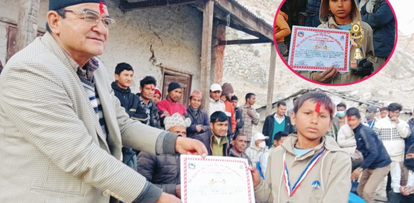 राष्ट्रपति रनिङ सिल्ड भलिबल सर्वउत्कृष्टमा ११ वर्षका बुढथापा