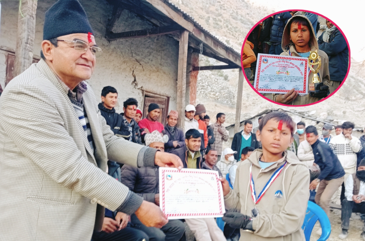 राष्ट्रपति रनिङ सिल्ड भलिबल सर्वउत्कृष्टमा ११ वर्षका बुढथापा