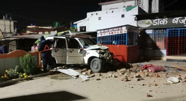 नेपालगन्ज जीप ठक्करबाट दुईजना मृत्यु एक जना गम्भीर घाइते