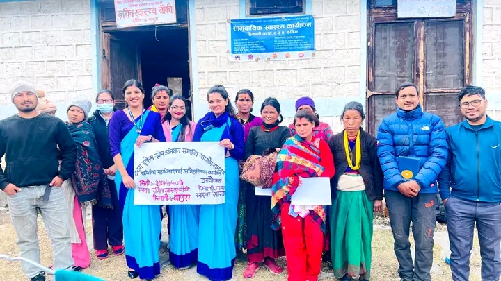 रुगिन स्वस्थ्य चौकीमा दादुरा रूबेला खाेप अभियान अभिमखिकरण सम्पन्न