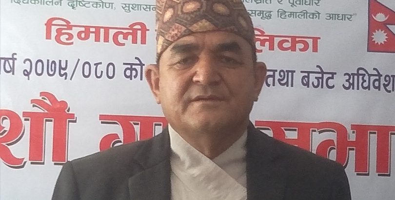 हिमालीमा नक्सा बिना पक्की घरहरू नबनाउन अध्यक्ष मल्लको आग्रह