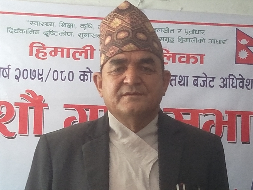 हिमालीमा नक्सा बिना पक्की घरहरू नबनाउन अध्यक्ष मल्लको आग्रह