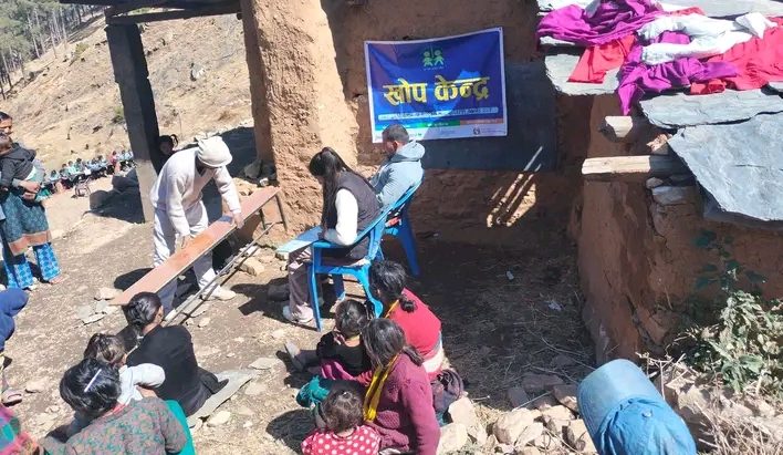 हिमालीका ९ सय ८५ जना बालबालिकाले रुबेला खोप पाए