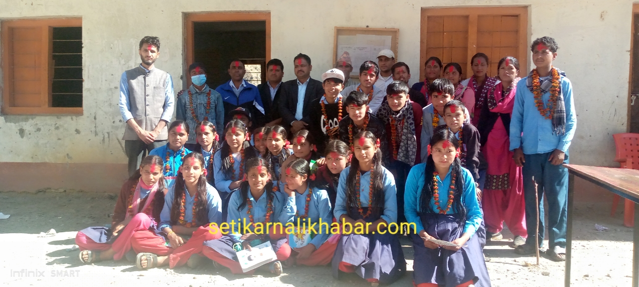 भवानी मावि १० कक्षाका विद्यार्थीलाई बिदाई तथा फेरि भेटौला कार्यक्रम