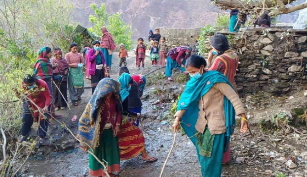 बोल्डिक डाडा बाडा टोलमा सरसफाइ अभियान कार्यक्रम