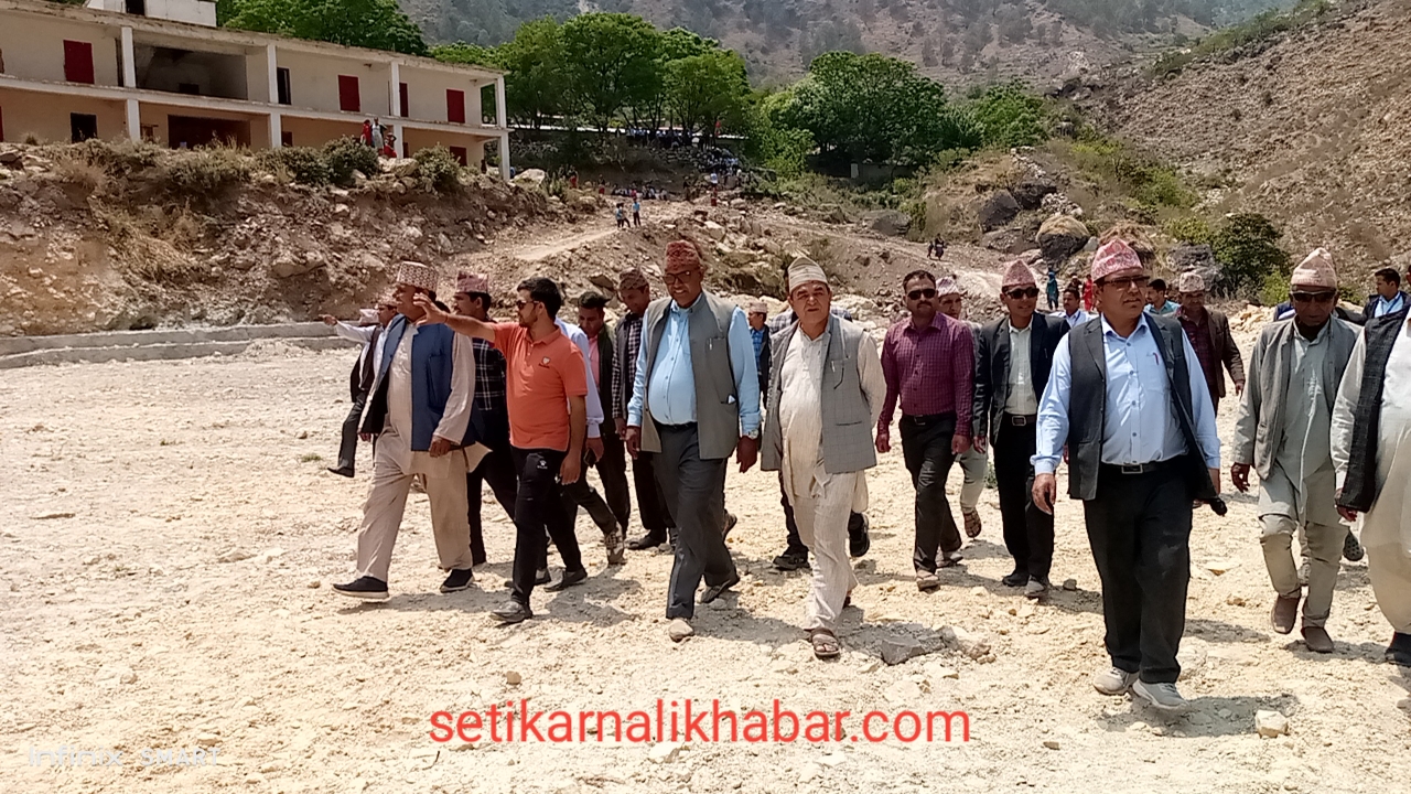 खेलकुद मैदान र बिधालय स्थलगत अनुगमन