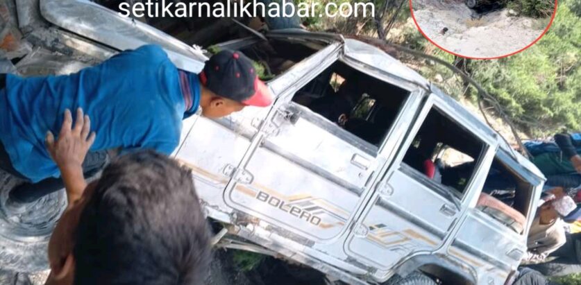 शैक्षिक भ्रमणका लागि विद्यार्थी बोकेको जीप दुर्घटना