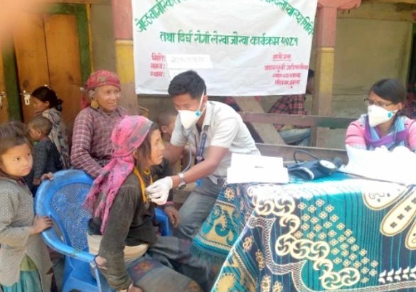 अदानचुलिमा स्वास्थ्य शिविर संचालन, दुर्गमका बासिले पाए सेवा