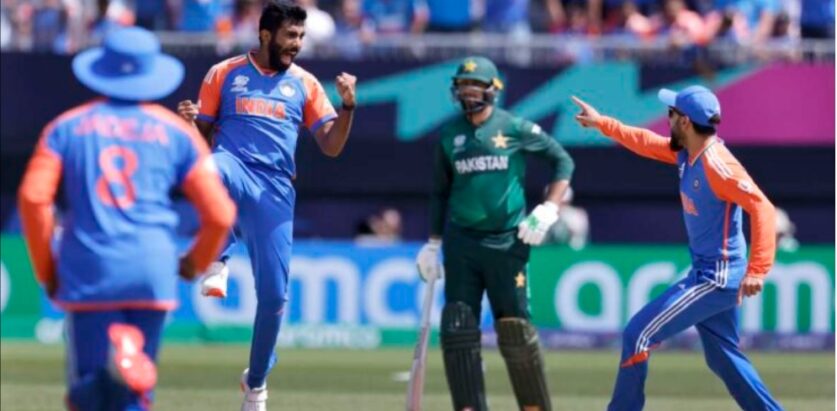 पाकिस्तानविरुद्ध भारतले६ रनकाे जित,