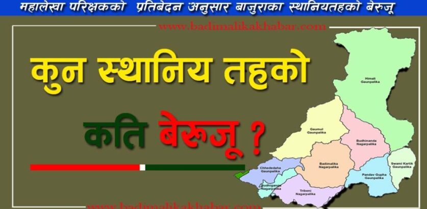 बाजुराका स्थानीय  तहको बेरुजु  १ अर्ब ६४ करोड
