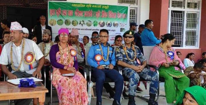 बुढिगंगा नगरपालिकाद्धारा कृषि मेला प्रदर्शन