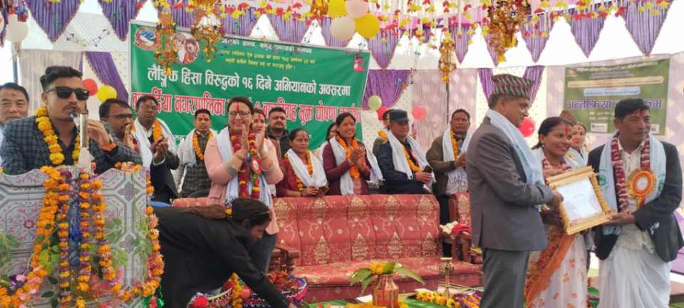 बारबर्दिया नगरपालिका  वडा नं २ बालबिवाह मुक्त वडा घोषणा