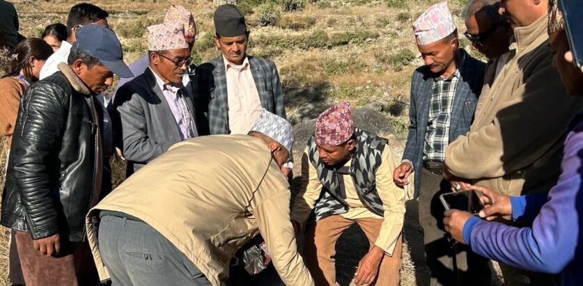 दानसाँघु बड्डिगाड खोलामा बेलिब्रिज शिलान्यास, ४ महिनाभित्र निर्माण सम्पन्न हुने