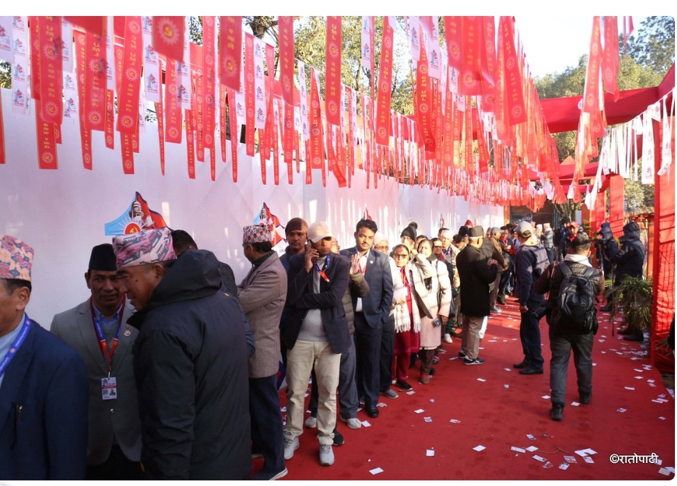 एमाले महाधिवेशनमा बिहान ४ बजेसम्म १९८२ मत खस्यो