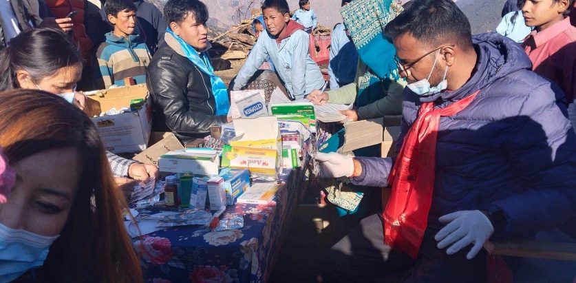 आवासीय बिधालयमा एक दिने स्वास्थ्य शिविर सम्पन्न