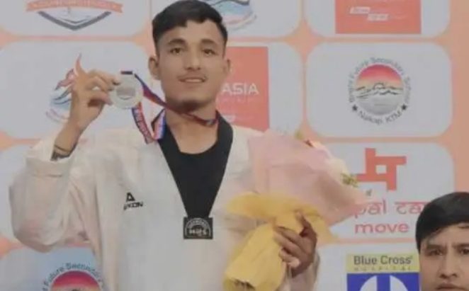 बाजुराका धामी चौथो अन्तरास्ट्रिय टेक्वान्दो च्याम्पियनमा दोस्रो