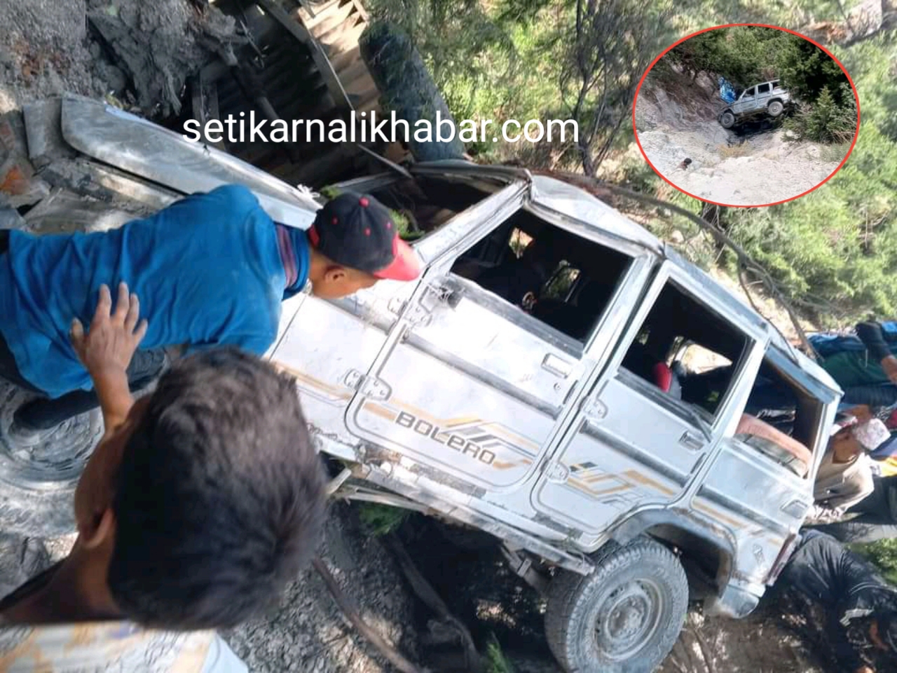 शैक्षिक भ्रमणका लागि विद्यार्थी बोकेको जीप दुर्घटना