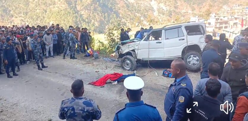 बाजुरा सदरमुकाम मार्तडीमा स्कारपियाे दुर्घटना, एककाे मृत्यु,४ घाईते