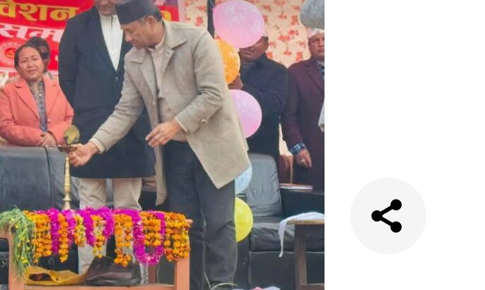 एमाले बडीमालिका नगर कमिटीको दोस्रो अधिवेशन थापा द्वारा  उद्घाटन