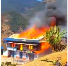 सोलुखुम्बुको लिखुपिके गाउँपालिका कार्यालयमा आगलागी