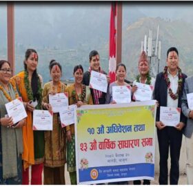 अधिकारी पुनः गैसस महासंघ बाजुराको अध्यक्षमा चयन