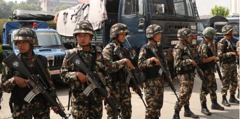 नेपाली सेनाले मंगलबार राती १०बजे बाट समाल्याे सुरक्षा काे बागडाेर