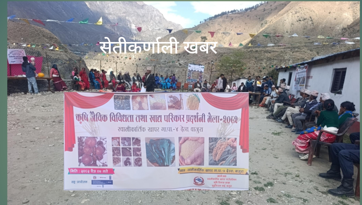 बाजुरा स्वामिकार्तिक देउरामा कृषि जैविक विविधता मेला भव्य, उत्कृष्ट कृषक पुरस्कृत