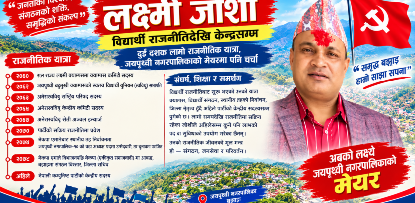 लक्ष्मी जोशी : विद्यार्थी राजनीतिदेखि पार्टीको केन्द्रीय सदस्यसम्मको राजनीतिक यात्रा